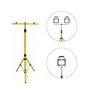 Treppiede Regolabile per Faretto da Cantiere Altezza 64-158 cm Pieghevole