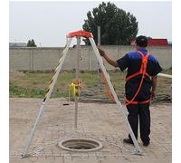 Treppiede regolabile per spazio limitato per antincendio e salvataggio, attrezzatura di sollevamento autobloccante resistente, kit anticaduta, attrezzatura di sicurezza commerciale, altezza 2,1 m