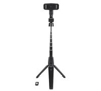 Treppiede selfie stick, bastone selfie retrattile da 41,7 pollici Supporto compatibile con smartphone leggero e stabile per live streaming e viaggi