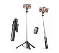 Treppiede Smartphone, Treppiede Portatile Estensibile per Smartphone, Rotazione 360°, Leggero Pieghevole Compatto, Compatibile Fotocamera, Ideale Viaggi Vlog Creazione Contenuti