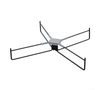 Treppiede Style X Frame Outdoor Stand Ferro Acciaio Inox Base Pieghevole Adatto a Scatole Isolate Custodie in Alluminio Secchi Pieghevole Stabile Portatile Larghezza 47 cm Argento Nero per Campeggio