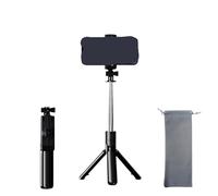 Treppiede Supporto for fotocamera for smartphone con otturatore Bluetooth e luce, staffe for selfie stick wireless supporto for telefono per Esterni(Color2)
