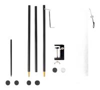 Treppiede supporto luce campeggio in lega di alluminio portatile con gancio desi