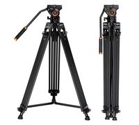 Treppiede video K&F in alluminio + testa a 360° - Nouvo