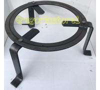 TREPPIEDI CIRCOLARE IN FERRO ACCIAIO PIATTO DIAMETRO 25cm PER CAMINO FUOCO h14cm