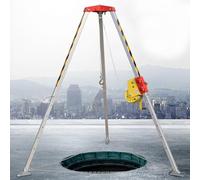 Treppiedi di soccorso, Attrezzatura di salvataggio for il sollevamento delle fognature con dispositivo anticaduta for lavorare in luoghi elevati/pozzi(1200LBS Winch)