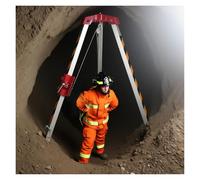 Treppiedi di soccorso, Sistema di sollevamento a treppiede con dispositivo sicurezza autobloccante e protezione anticaduta, attrezzatura for pozzi fognari(1800LBS Winch)