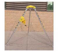 Treppiedi di soccorso, Treppiede for spazi confinati con gamba telescopica in alluminio for impieghi gravosi, corda di protezione anticaduta Re(1200LBS Winch)