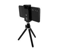 Mini Treppiede Rotante 360 Smartphone Larghezza da 51 a 85mm HD-3053 LinQ Nero