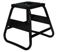 Treppiedi Moto Cross nero con piastra superiore in gomma (carico massimo 300 kg