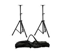 Treppiedi per Diffusori Audio, Regolabili Altezza 110-180 Cm. Coppia con Custodia