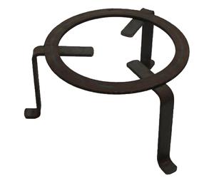 Treppiedi trespolo in ferro battuto pesante per fuoco