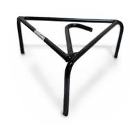 Treppiedini trespolo in ferro grezzo triangolare per camino