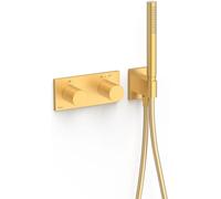 Tres B-System rubinetto per vasca e doccia da incasso con termostato oro 30735201OM