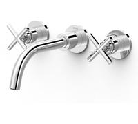 Tres Mont Blanc rubinetto per lavabo da incasso cromo 28330002