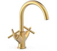 Tres Mont Blanc rubinetto per lavabo verticale oro 28320301OM