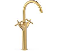 Tres Mont Blanc rubinetto per lavabo verticale oro 28380301OM