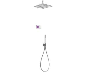 Tres Shower Technology set doccia da incasso con termostato con soffione cromo-bianco 092.865.64
