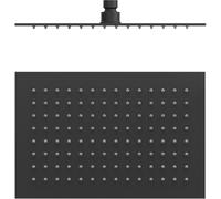 Tres soffione doccia 30x20 cm rettangolare nero 134315007NM