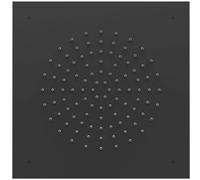 Tres soffione doccia 38x38 cm quadrata nero 29995301NM