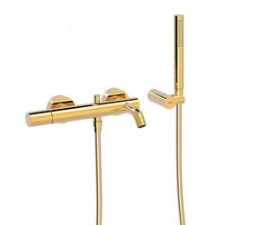Tres Study Exclusive rubinetto per vasca e doccia a parete oro 261.170.01.OR