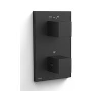 Tres Therm-Box rubinetto per vasca e doccia da incasso con termostato nero 00625001NM
