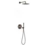 Tres Therm-Box set doccia da incasso con termostato con soffione grafite 26235004GR