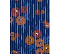 Tres Tintas Carta da parati Broken Poppies - Blue