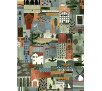 Tres Tintas Carta da parati Postal - Blue