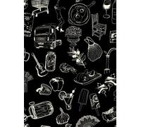 Tres Tintas Carta da parati Souvenirs - Black