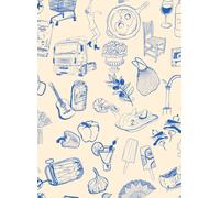 Tres Tintas Carta da parati Souvenirs - Blue