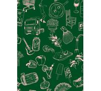 Tres Tintas Carta da parati Souvenirs - Green