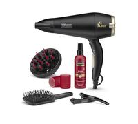 TRESemme Keratin Smooth Volume Shine - Set regalo con asciugacapelli e diffusore - Potente asciugacapelli da 2200 W, protezione dal calore, spazzola a pagina, accessori, nero, 5543BU