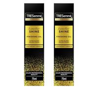 TRESemmé Lamellar Shine Olio Nutriente, Per Tutti i Tipi di Capelli, Capelli Setosi e Lucenti, Fibra Capillare Rinforzata, Texture Leggera che Non Unge, Con Tecnologia Lamellar, 2x 75ml