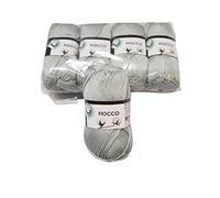 Tresfere Cotone per Maglieria Fiocco Pacco 250g col7810 Grigio Chiaro
