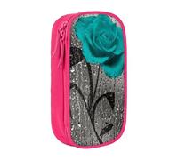TRESILA Astuccio di grande capacità con scomparto con cerniera per matite e penne, organizer resistente, grande astuccio per cancelleria/rosa grigio foglia di tè, rosa, Taglia unica, Organizer per