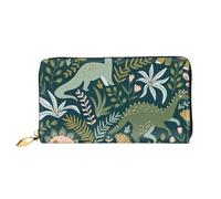 TRESILA Portafoglio da donna in pelle di grande capacità, borsa lunga, pochette porta carte di credito, portamonete, portafoglio per donne e uomini, note musicali con uccelli volanti, Simpatico