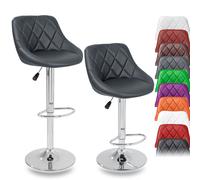 TRESKO 2 x Sgabello da Bar Sedia Cucina Colore a Scelta Sgabelli deversi colori