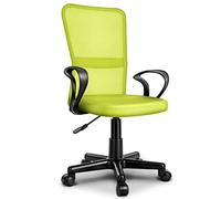 TRESKO® Sedia da Ufficio Sedia da scrivania Girevole con braccioli, Regolabile in Altezza, Sedile Imbottito, Sedia ergonomica, pistone Approvato SGS