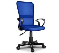 TRESKO® Sedia da Ufficio Sedia da scrivania Girevole con braccioli, Regolabile in Altezza, Sedile Imbottito, Sedia ergonomica, pistone Approvato SGS
