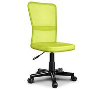 TRESKO® Sedia da Ufficio Sedia da scrivania Girevole, Regolabile in Altezza, Sedile Imbottito, Sedia ergonomica, pistone Approvato SGS (Verde Chiaro)