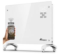 TRESKO Stufa Elettrica Basso Consumo 2000W - Wifi & APP | Stufa Elettrica basso consumo | Termoconvettore con Rotelle | Termosifone Elettrico Portatile | Termoconvettore a Parete con Termostato