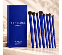 Tresluce Beauty Come Un Artista Set Di 8 Pennelli Occhi Blu Per Ombretto
