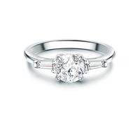 Tresor 1934 Solitario da Donna in Argento Sterling 925 con Zirconia Brillante
