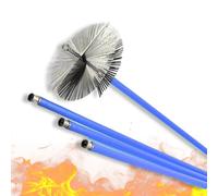 Tresorì - Kit Scovolo Spazzacamino Ø 250 mm (25 cm), Blu, 6 Aste Prolungabili | Pulizia Camino, Stufa e Canna Fumaria, Rimozione Fuliggine