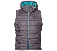 Trespass Aretha Calda Imbottita, Giacca con Cappuccio Rimovibile Donna, Carbone, 6