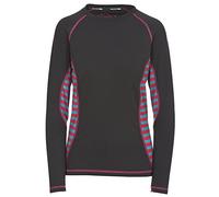 Trespass Arise, Raspberry Stripe, L, Maglia a Maniche Lunghe ad Asciugatura Rapida, da Donna, Grande, Rosa