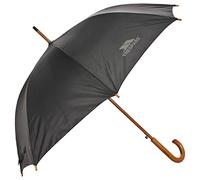 Trespass Baum, Ombrello nero con manico in legno, nero