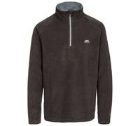 TRESPASS BLACKFORD MEN'S 1/2 ZIP MICROFLEECE PULLOVER BLACK