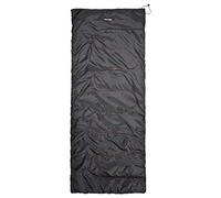 Trespass Busta, Nero, Sacco a Pelo a Forma di Busta, 180 cm x 70 cm, può Essere Zip Insieme, Nero